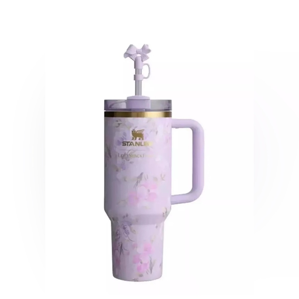 Stanley x LoveShackFancy Everblooming Rosettes 40 oz Tumbler Purple Flower
